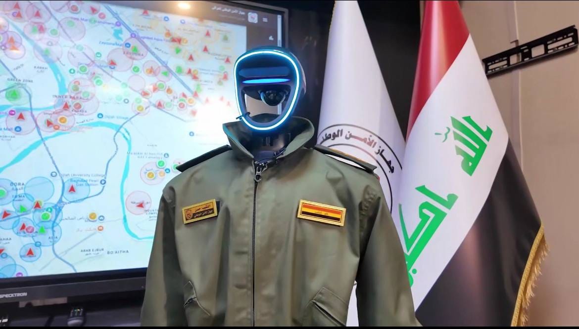 ئەفسەرێکی ڕۆبۆت بەشداری لە پاراستنی ئاسایشی هەڵبژاردنی عێراق کرد