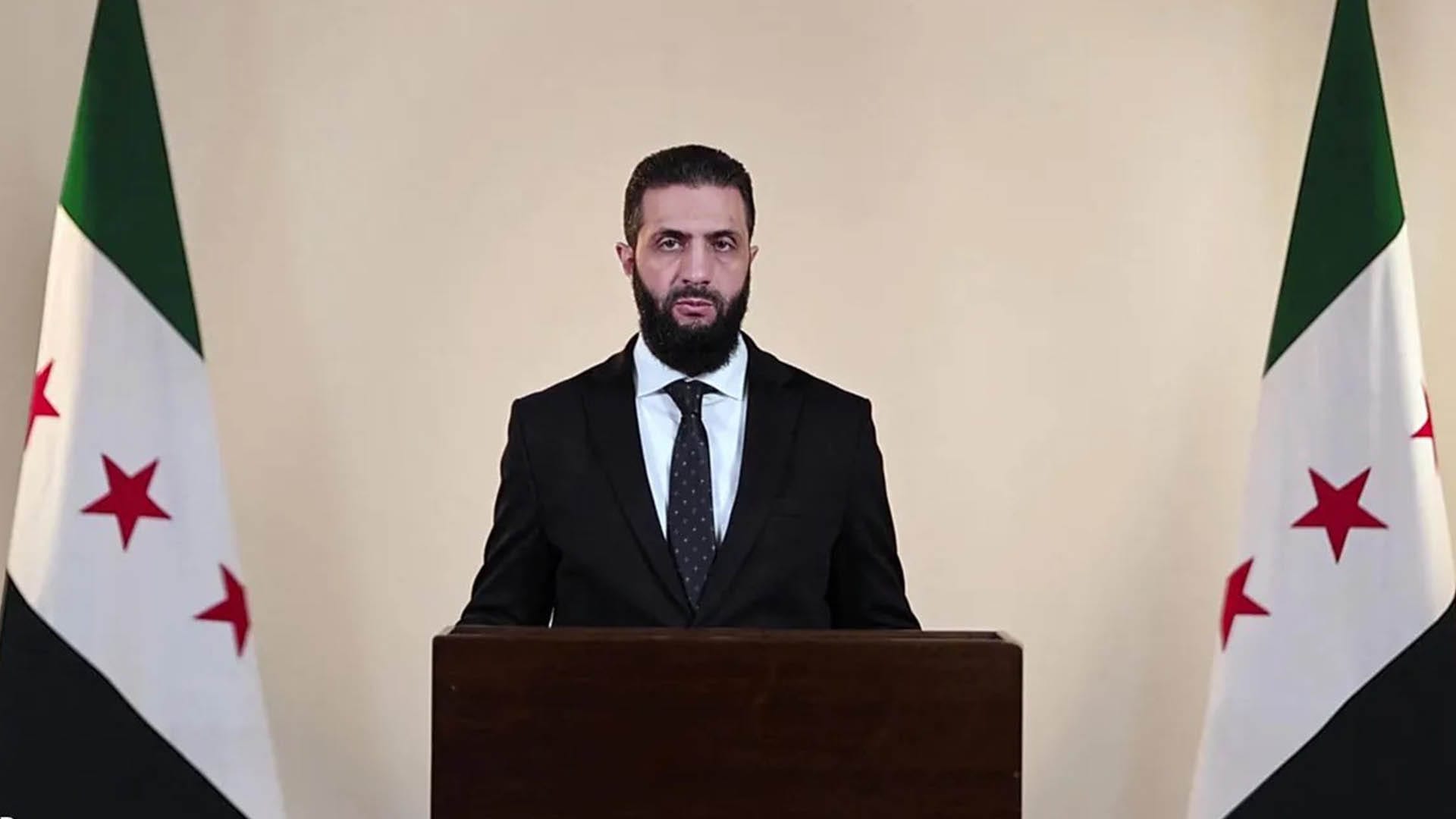 شەرع: بە ئاراستەی بونیادنانی سووریای نوێ و بەدیهێنانی دادپەروەری هەنگاو دەنێین