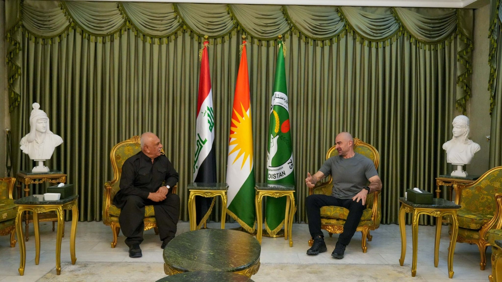 بافڵ تاڵەبانی و شێخ جەعفەر پێشهاتە ناوخۆییەکانیان تاوتوێ کرد