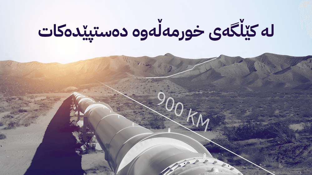 نەوتی کوردستان زیاتر لە 900 کیلۆمەتر دەبڕێ تا دەگاتە بەندەری جیهان