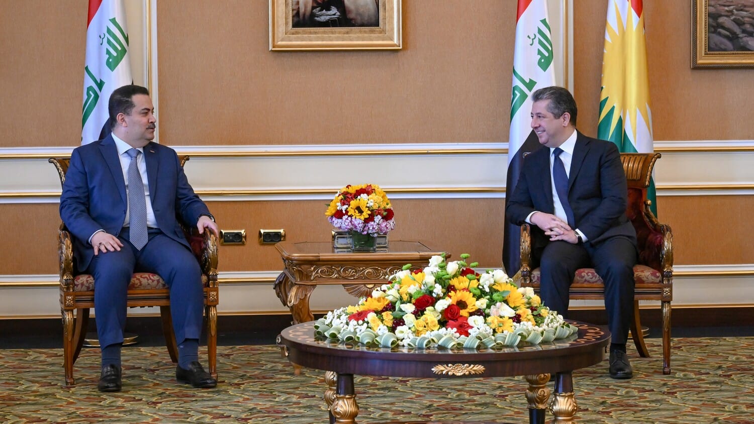 مەسرور بارزانی بۆ سوودانی: نابێت هیچ مووچەیەکی ئەمساڵ بفەوتێت