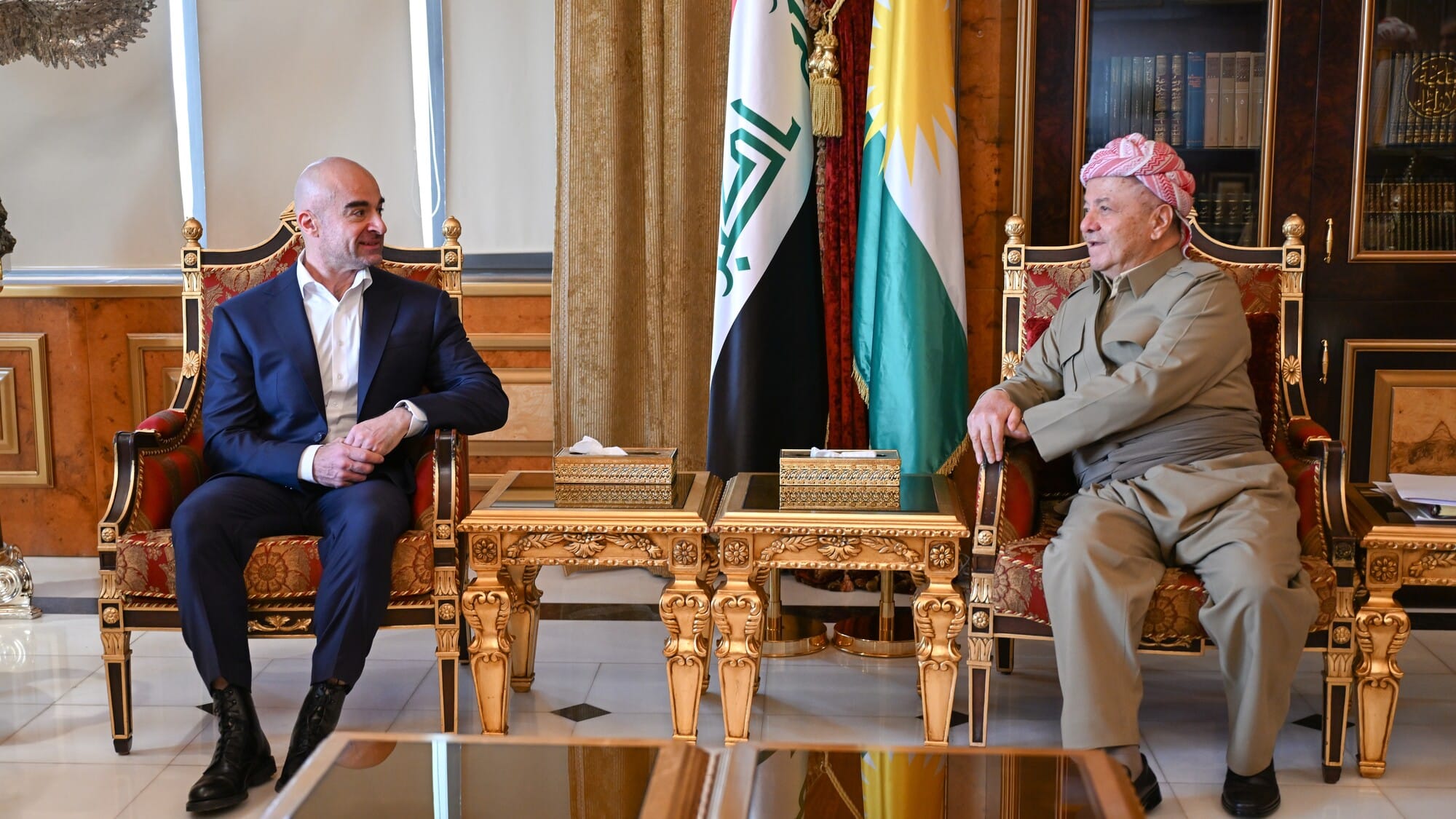 سەرۆک بارزانی و بافڵ تاڵەبانی پرسی پێکهێنانی کابینەی نوێی حکومەت تاوتوێ دەکەن