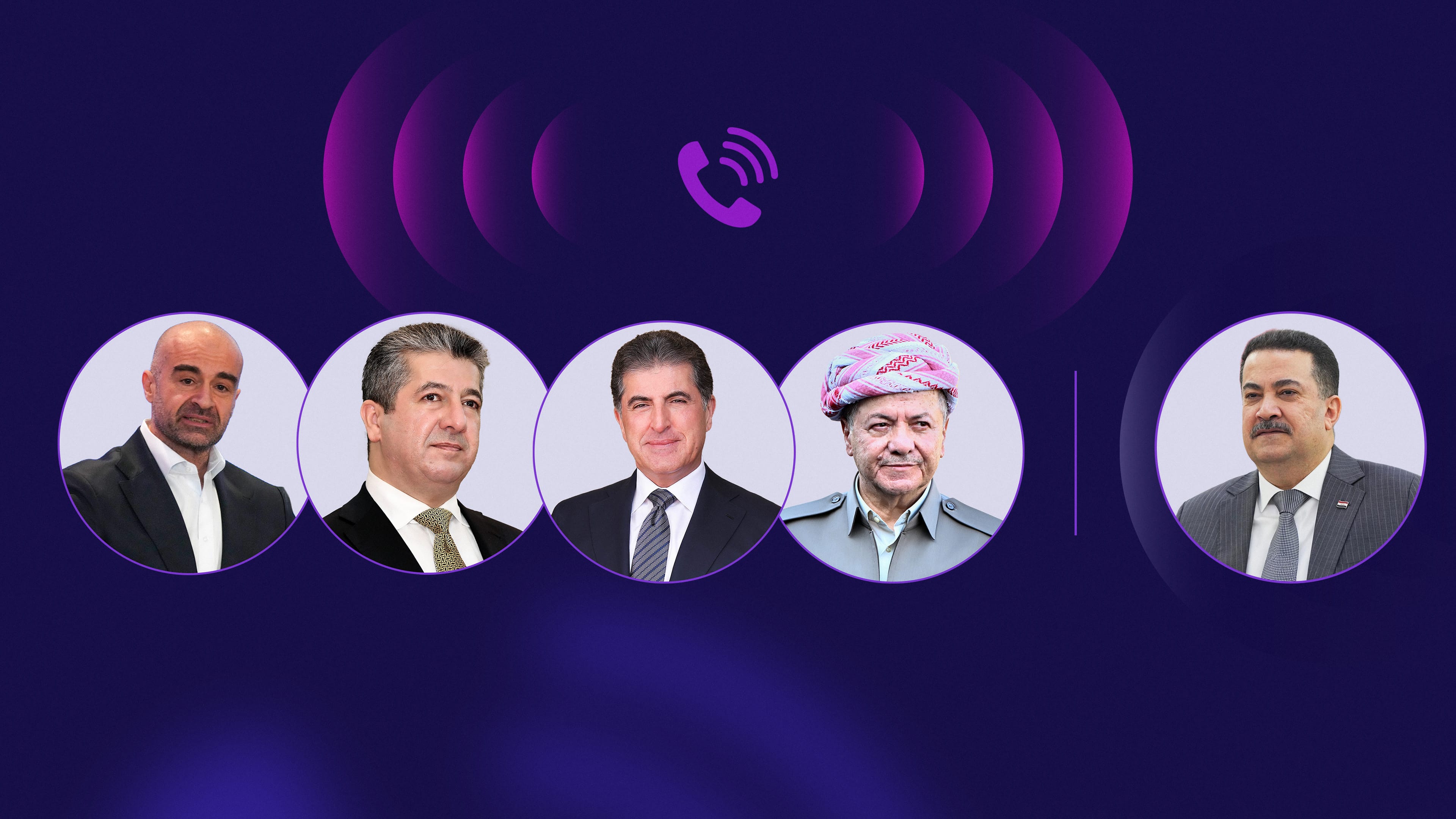 سوودانی پەیوەندی بە چوار بەرپرسی باڵای کوردەوە دەکات