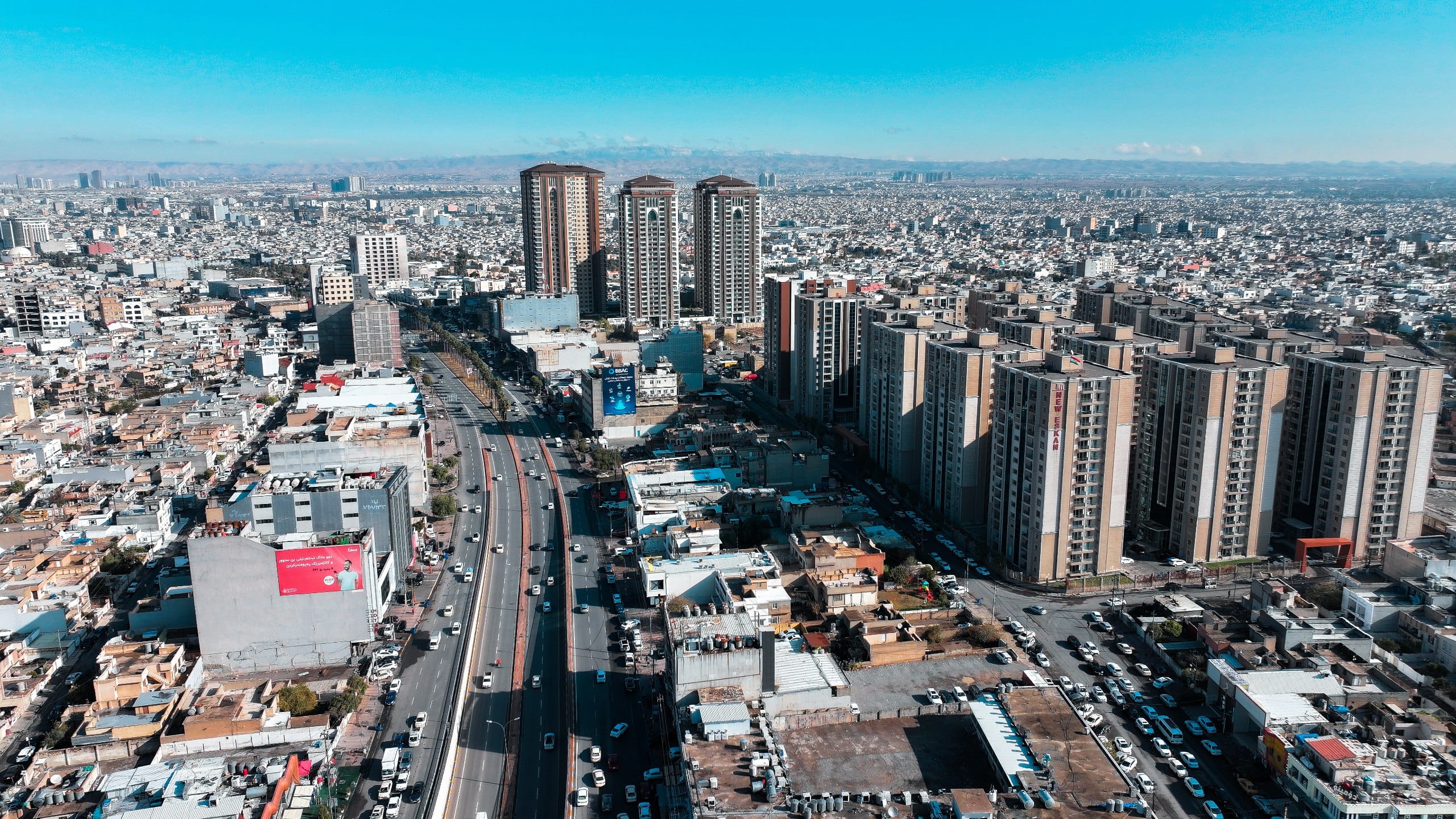 بەشێکی شەقامی 100 مەتریی هەولێر نۆژەن دەکرێتەوە