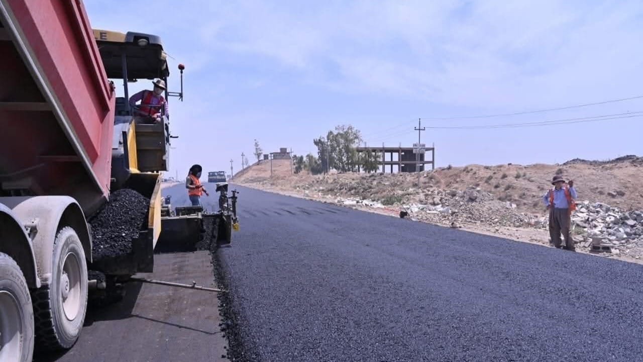 دەست بە قۆناغی دووەمی قیرتاوکردنی شەقامی هەولێر - خەبات دەکرێت