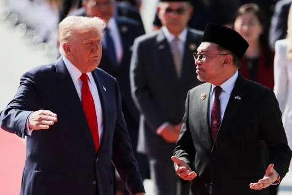 بۆ واژۆکردنی ڕێککەوتنی ئاشتیی تایلەند و کەمبۆدیا، ترەمپ گەیشتە مالیزیا