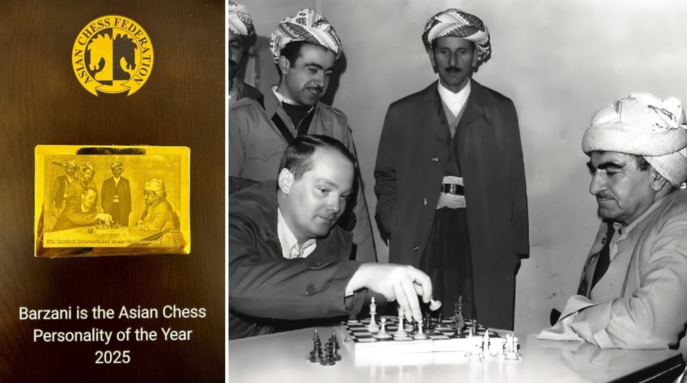 فیدراسیۆنی شەترەنجی ئاسیا بارزانیی نەمر وەك كەسایەتیی ساڵ لە ئاسیا هەڵدەبژێرێت