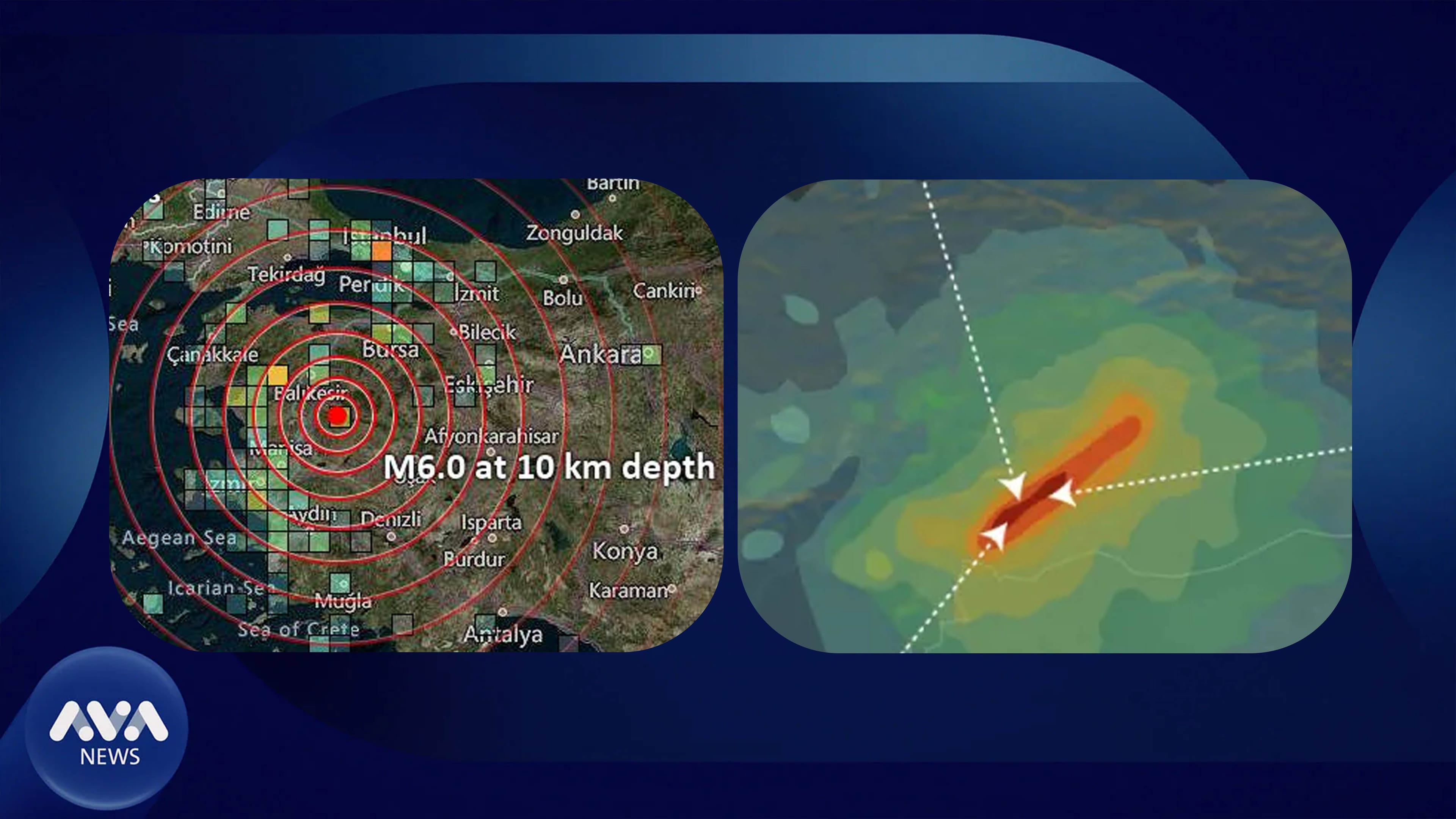 لە ماوەی چەند کاتژمێرێکدا چوار بوومەلەرزەی بەهێز پارێزگایەکی تورکیا دەهەژێنن