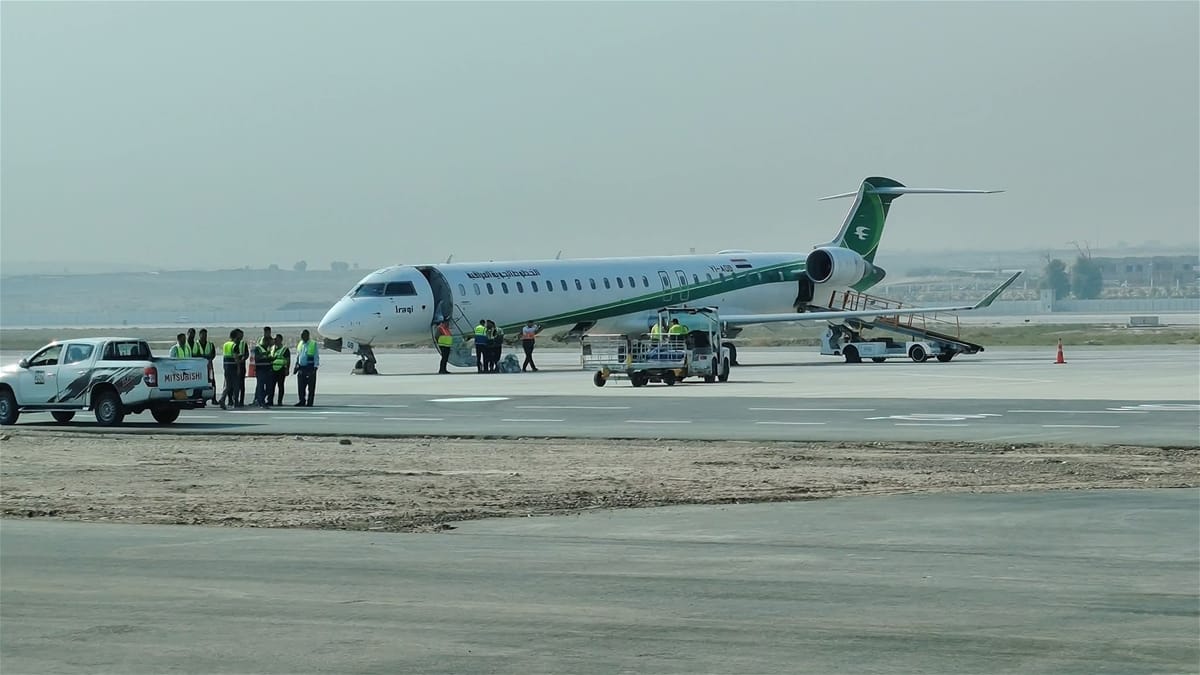 یەکەم گەشتی فڕۆکەخانەی نێودەوڵەتیی مووسڵ دەستیپێکرد